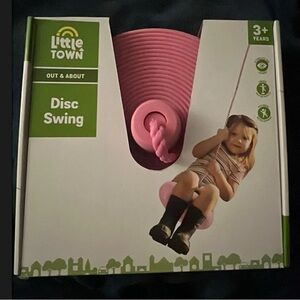 Pink Disc Swing for Kids